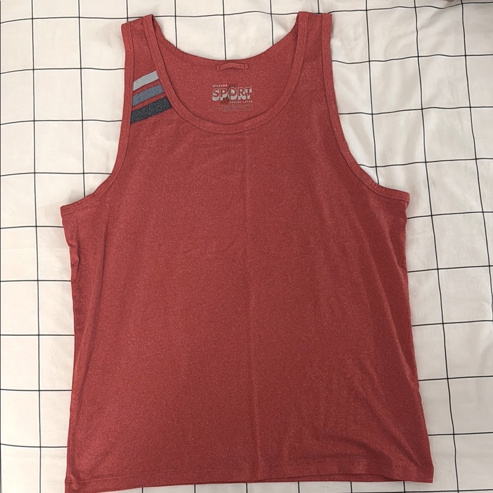 Marine Layer Red Sport Tank Top